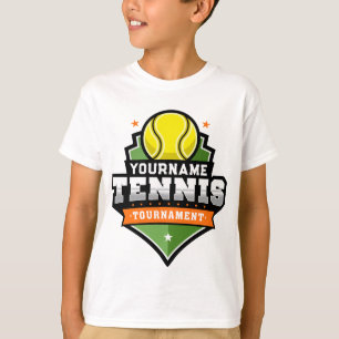 Personalized Tennis Player NAME Varsity Tournament T-Shirt