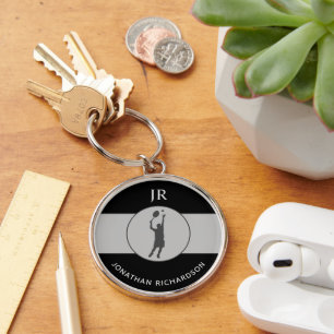 Personalized Tennis Player Tennis Coach Gifts Keychain