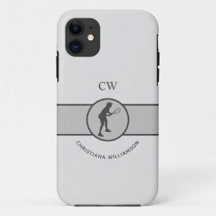 Personalized Tennis Player Tennis Girl Custom Gift iPhone 11 Case