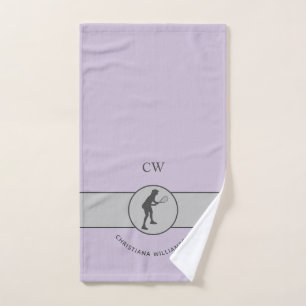 Personalized Tennis Player Tennis Girl Custom Gift Hand Towel