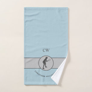 Personalized Tennis Player Tennis Girl Custom Gift Hand Towel