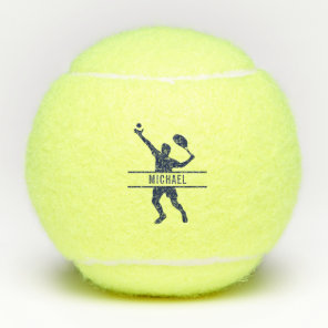 Personalized Tennis Player Themed Custom Name  Balls