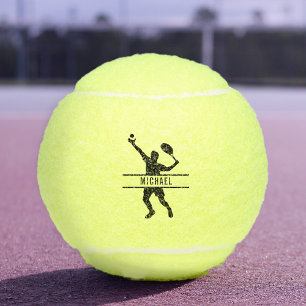 Personalized Tennis Player Themed Custom Name Balls