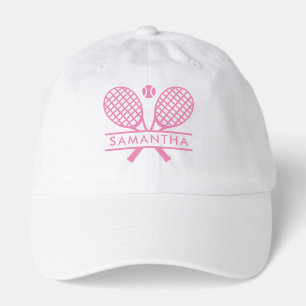 Personalized Tennis Rackets Motif Club Team Sport Hat