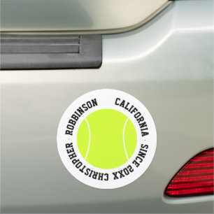 Personalized Tennis Simple Car Magnet