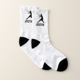 Custom martial arts karate kick silhouette sports socks