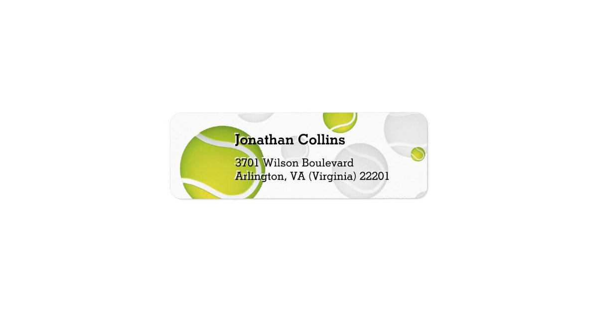 Personalized Tennis Sport Label Zazzle