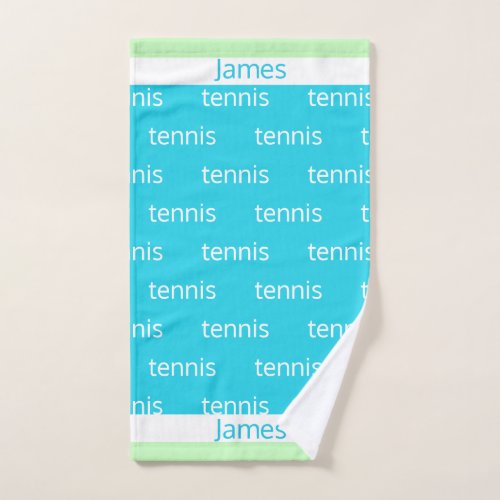 Personalized Tennis Sports Hand Towel