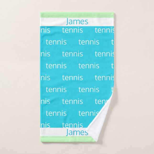Personalized Tennis Sports Hand Towel (Hand Towel)