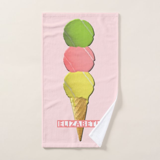 Personalized Tennis Sports Hand Towel (Hand Towel)