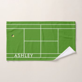 Personalized Tennis Sports Towel by ebbies at Zazzle