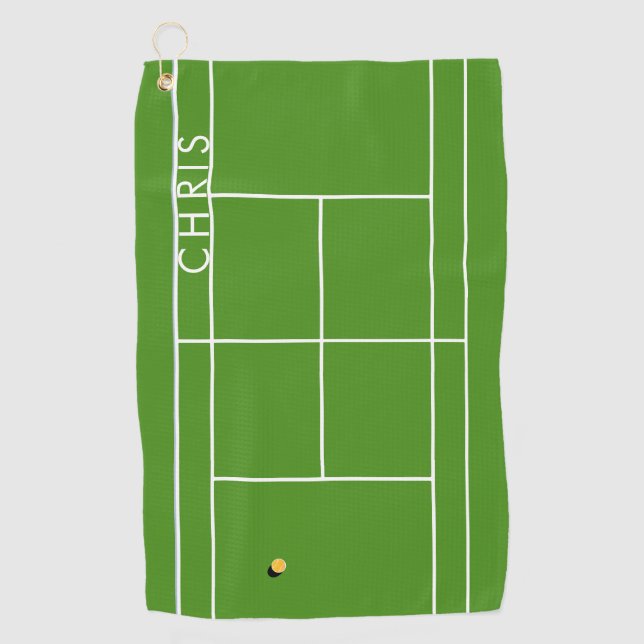Personalized Tennis Sports Towel (Front)