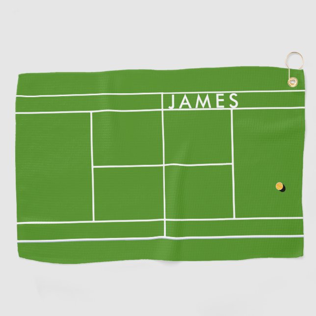 Personalized Tennis Sports Towel (Horizontal)