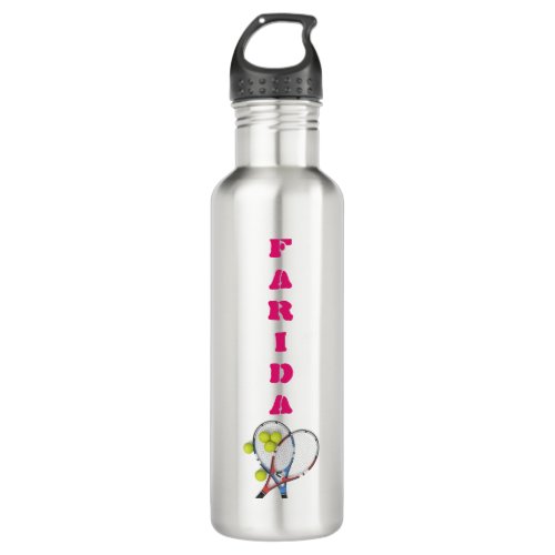 Personalized Tennis Stainless Steel Water Bottle