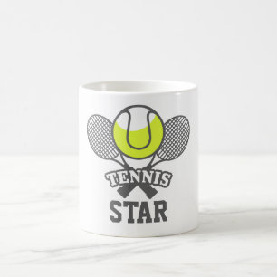 Personalized Tennis Star Coffee Mug