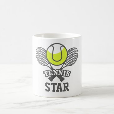 Personalized Tennis Star Coffee Mug