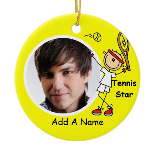 Personalized Tennis Star Keepsake Ornament