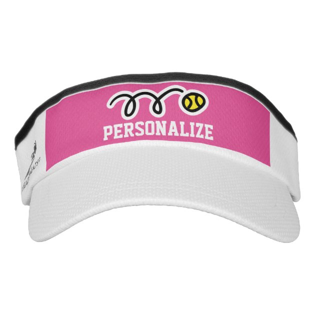 Personalized tennis sun visor cap for 