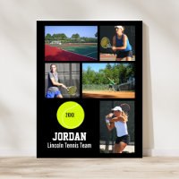 Personalized Tennis Team Photo Collage Name School