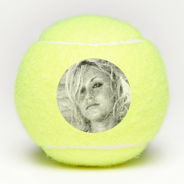 Personalized  Tennis Team Photo Tennis Balls (Front)