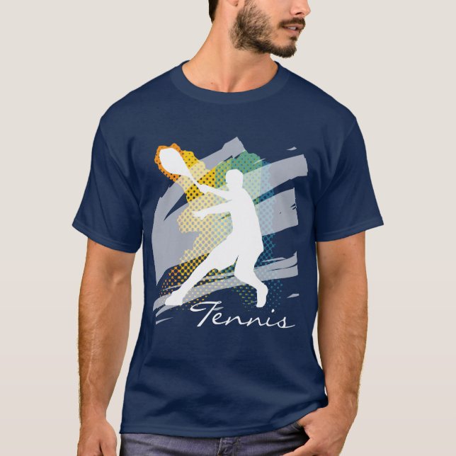 Personalized Tennis Tee shirt for men (Front)