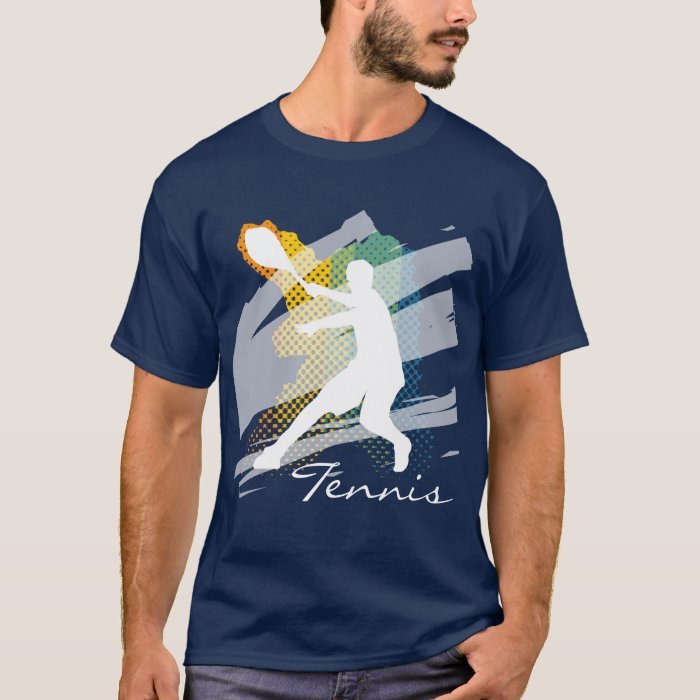 Personalized Tennis Tee shirt for men Zazzle