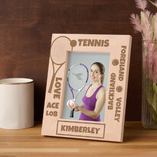 Personalized Tennis Terms Racket Ball Engraved Frames