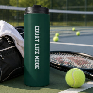 Personalized Tennis Travel Mug – Court Life Mode  