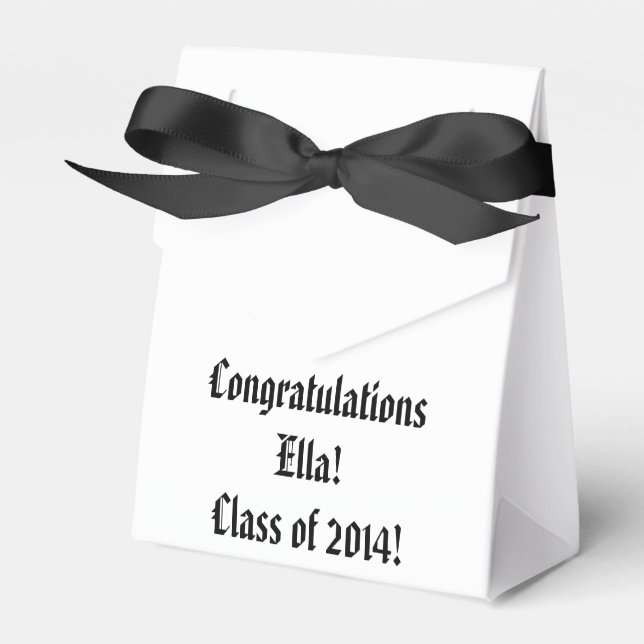 Personalized Tent Favor Boxes (Front Side)