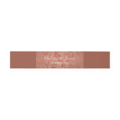 Personalized Terracotta, Copper Damask Belly Band (Flat)