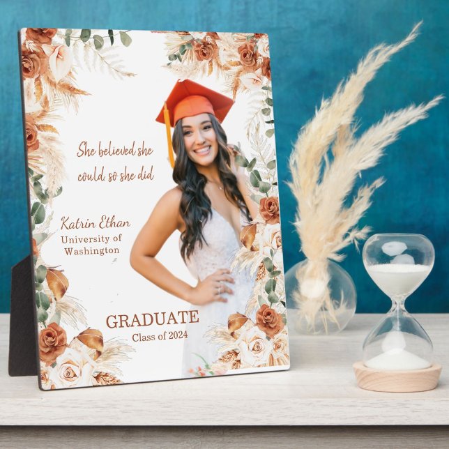 Personalized Terracotta Graduation Plaque Sign (Creator Uploaded)