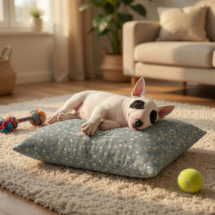 Personalized Terrazzo Monogram Pet Bed