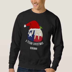 Personalized TEXAN CHRISTMAS Pudding Sweatshirt
