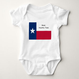 Personalized Texas baby bodysuit