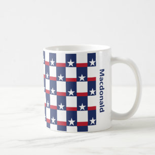 Personalized TEXAS FLAG Coffee Mug