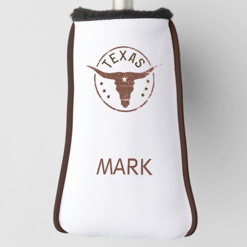 Personalized Texas Longhorn Golf Head Cover