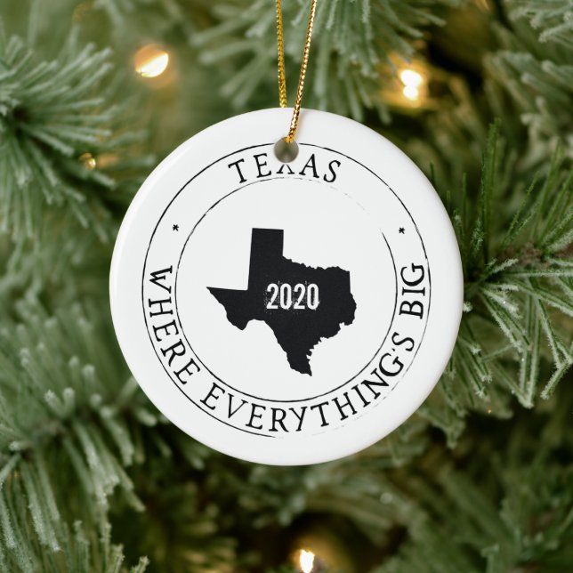 Personalized Texas Ornament (Tree)