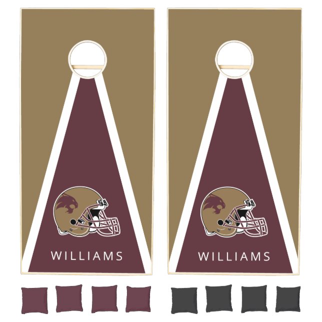 Personalized Texas State Helmet Logo Cornhole Set (Set)