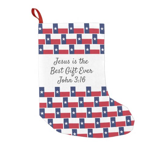 Personalized TEXAS TEXAN FLAG Small Christmas Stocking