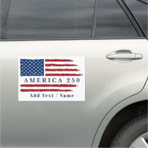 Personalized Text America 250 USA Flag