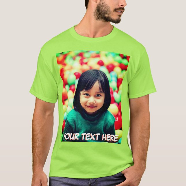 Personalized text and photo T-Shirt (Front)