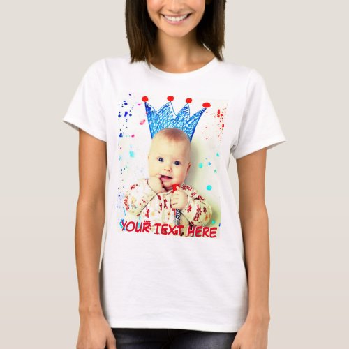 Personalized text and photo T_Shirt