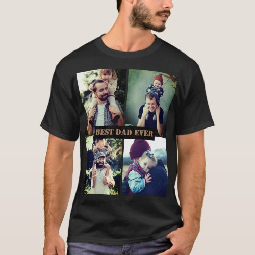 Personalized text and photo x4 T_Shirt