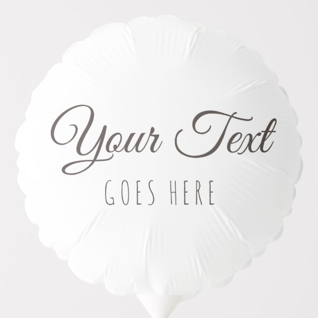 Personalized text  balloon (Front)