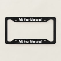 Style B License Plate Frame