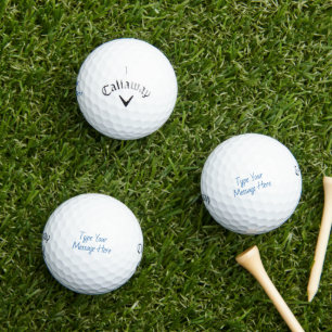 Personalized Text Callaway Supersoft Golf Balls
