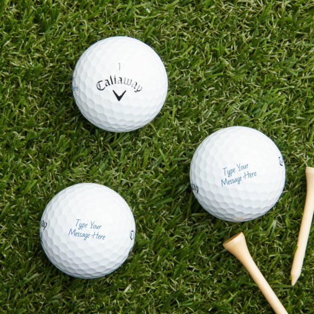 Personalized Text Callaway Supersoft Golf Balls (Insitu Grass)