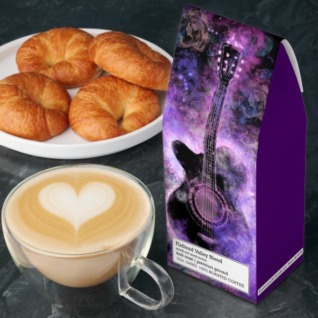 Personalized Text Classic Guitar Roasted Coffee (Breakfast)