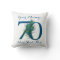 Personalized text classy 70th Birthday 70 Pillows