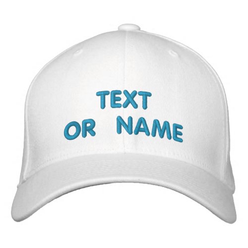 Personalized Text Colors Embroidered Baseball Cap